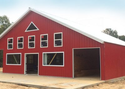 Photo of red barn